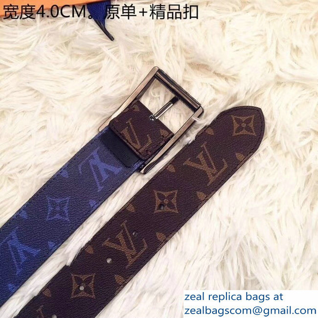 Louis Vuitton Reverso Width 4cm Reversible Belt Monogram Canvas and Monogram Pacific MP035Q