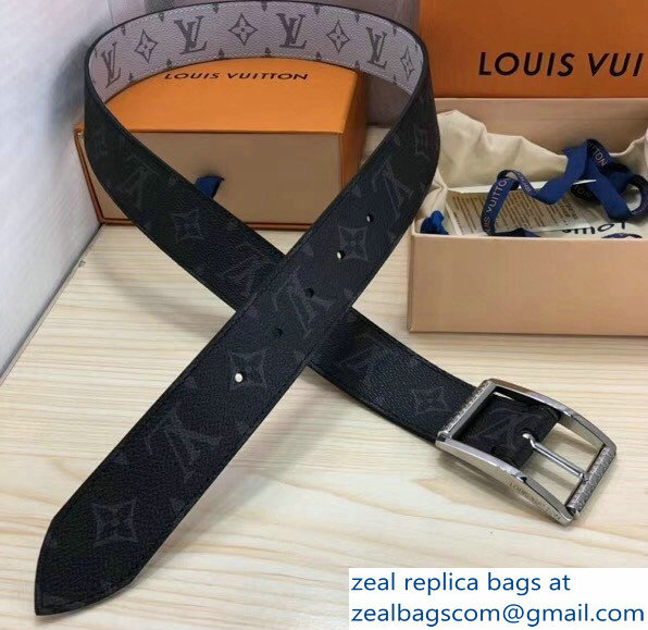 Louis Vuitton Reverso Width 4cm Reversible Belt Monogram Eclipse and Reflective Monogram MP036S - Click Image to Close