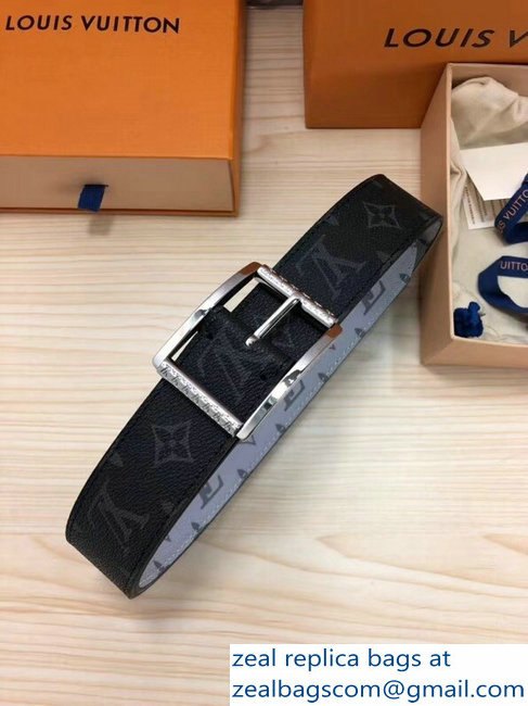 Louis Vuitton Reverso Width 4cm Reversible Belt Monogram Eclipse and Reflective Monogram MP036S