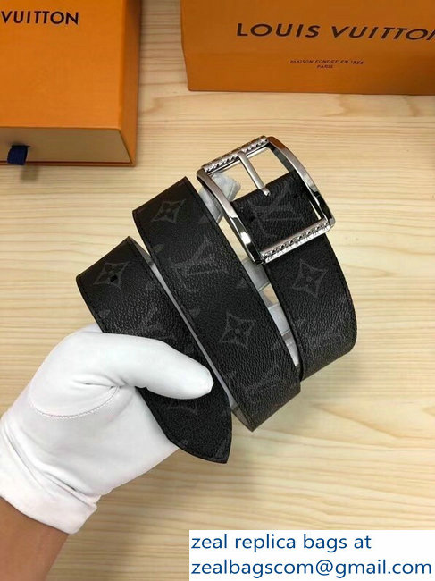 Louis Vuitton Reverso Width 4cm Reversible Belt Monogram Eclipse and Reflective Monogram MP036S - Click Image to Close