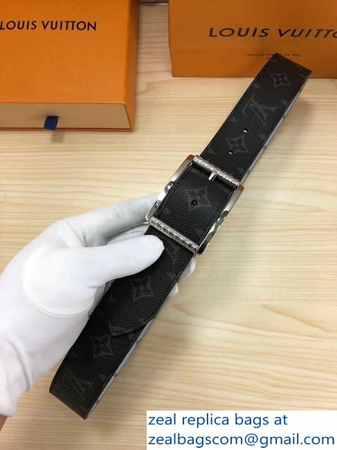 Louis Vuitton Reverso Width 4cm Reversible Belt Monogram Eclipse and Reflective Monogram MP036S