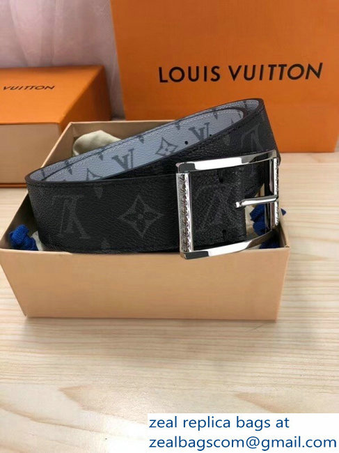 Louis Vuitton Reverso Width 4cm Reversible Belt Monogram Eclipse and Reflective Monogram MP036S