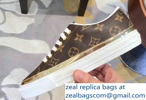 Louis Vuitton Stellar Sneakers Monogram Canvas/Gold 2018 - Click Image to Close