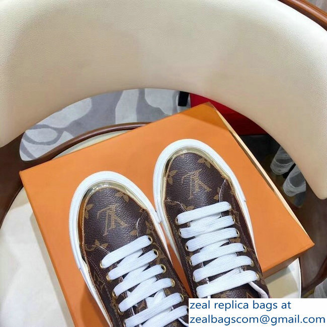 Louis Vuitton Stellar Sneakers Monogram Canvas/Gold 2018 - Click Image to Close