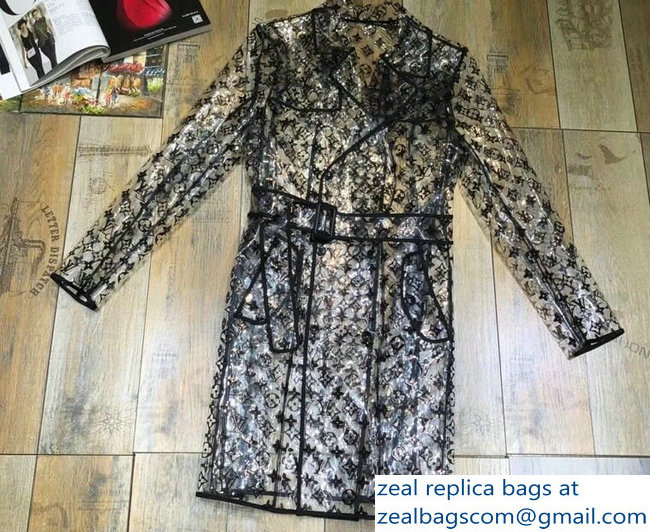 Louis Vuitton Transparent 3D Monogram Raincoat 1A4BU9 2018