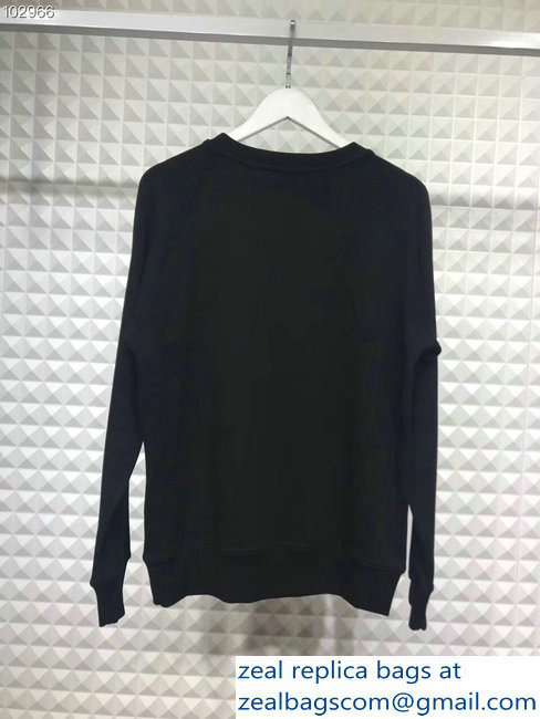 Louis Vuitton Upside Down LV logo Sweatshirt Black 2018