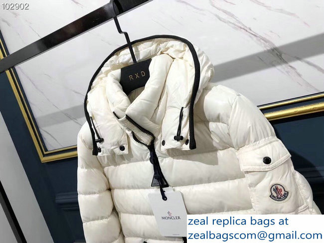 Moncler Down Jacket White with hat 2018