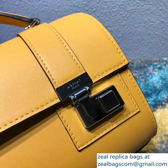 Moynat Cabotin Small Structured City Bag in Natural Cow leather Yellow - Click Image to Close