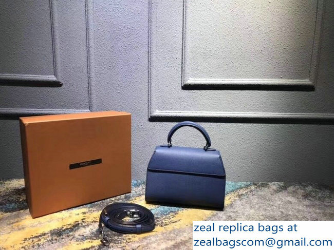 Moynat Mini Rejane BB Bag in Epsom Leather Blue