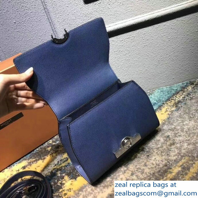 Moynat Mini Rejane BB Bag in Epsom Leather Blue