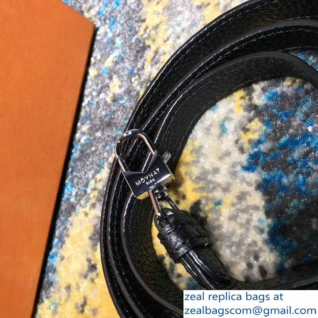 Moynat Mini Rejane BB Bag in Taurillon Gex Togo Leather Black - Click Image to Close