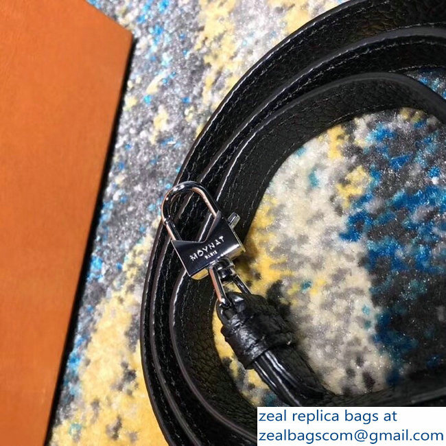 Moynat Mini Rejane BB Bag in Taurillon Gex Togo Leather Black