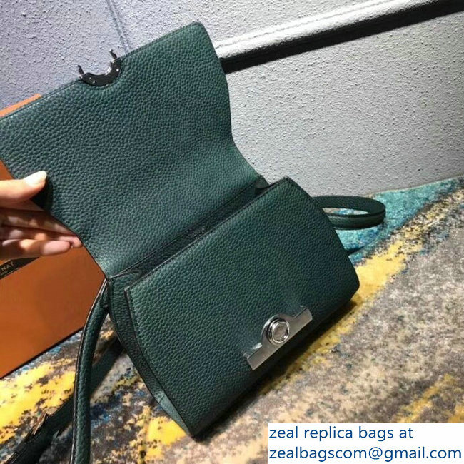 Moynat Mini Rejane BB Bag in Taurillon Gex Togo Leather Green - Click Image to Close