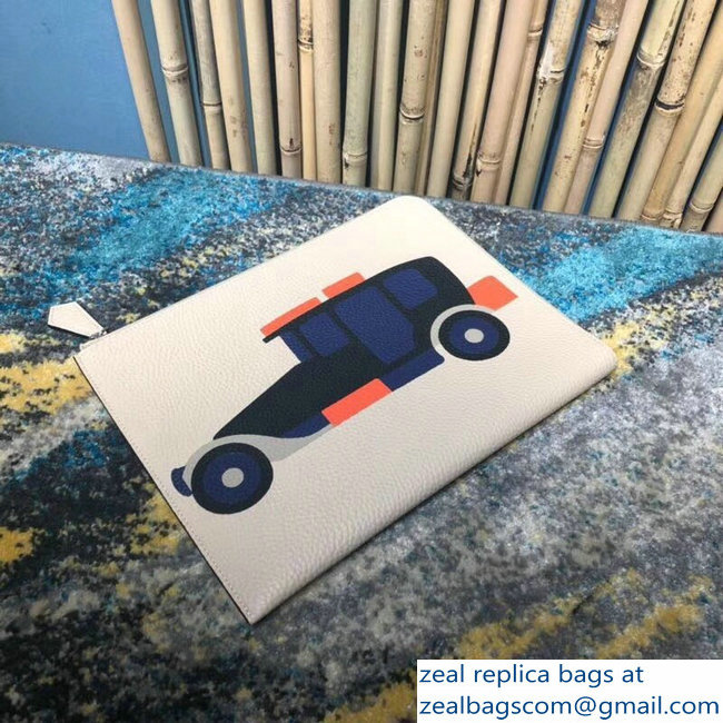 Moynat Mosaique Car Document Holder Pouch Clutch Bag 02 - Click Image to Close