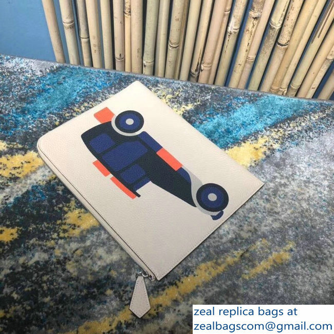 Moynat Mosaique Car Document Holder Pouch Clutch Bag 02 - Click Image to Close