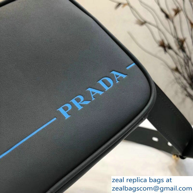 Prada Mirage Leather Shoulder Camera Bag 1BH093 Gray 2018