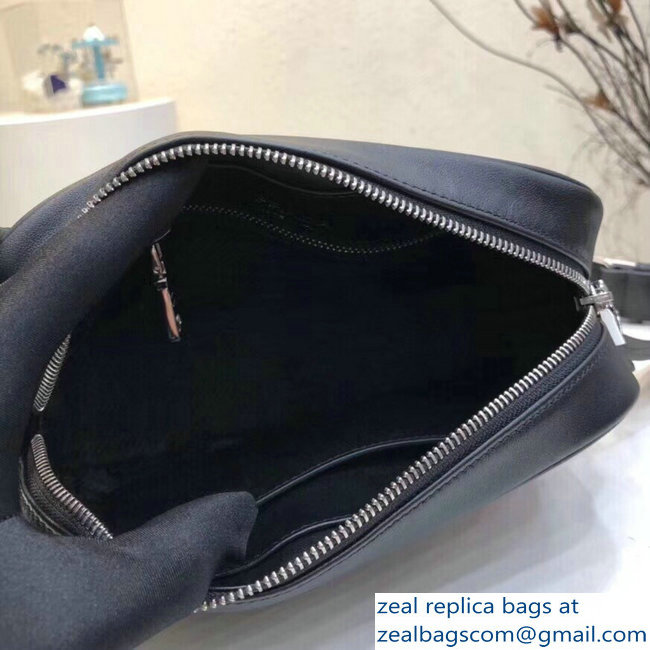 Prada Mirage Leather Shoulder Camera Bag 1BH093 Logo Black 2018