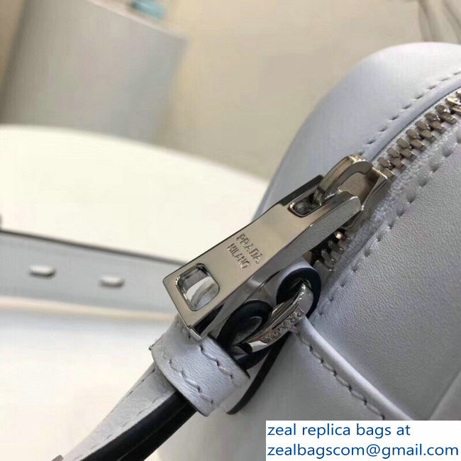 Prada Mirage Leather Shoulder Camera Bag 1BH093 Logo White 2018