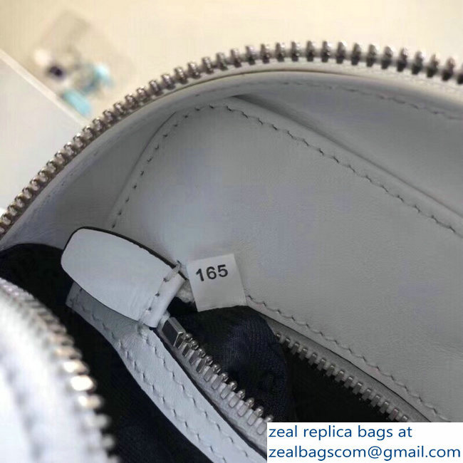 Prada Mirage Leather Shoulder Camera Bag 1BH093 Logo White 2018