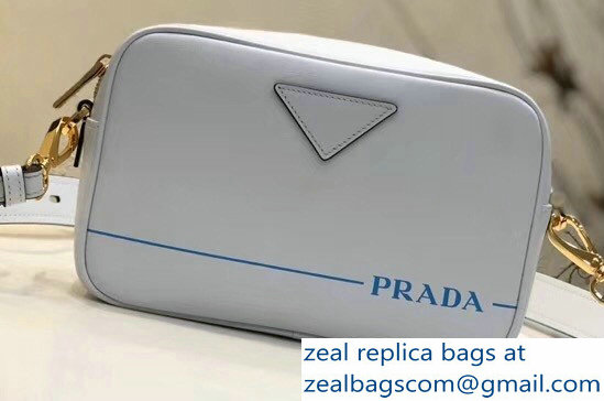 Prada Mirage Leather Shoulder Camera Bag 1BH093 White 2018