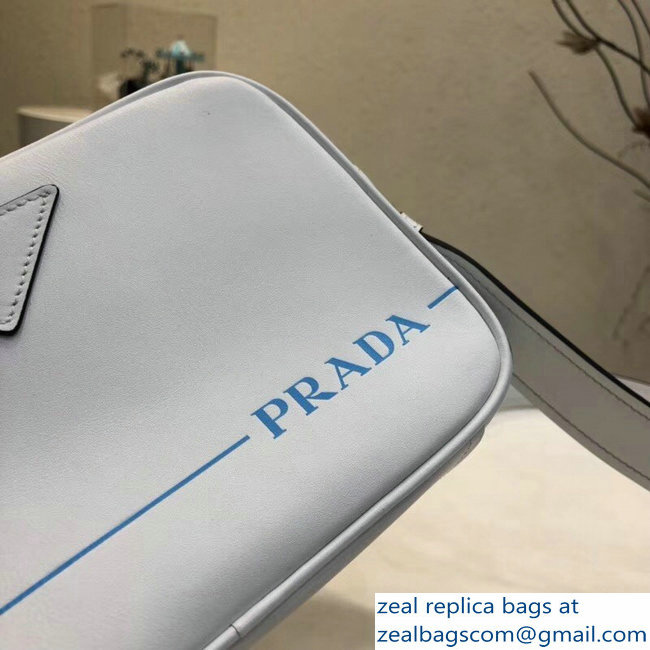 Prada Mirage Leather Shoulder Camera Bag 1BH093 White 2018 - Click Image to Close