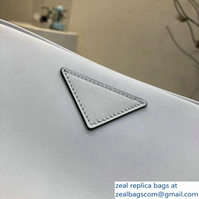 Prada Mirage Leather Shoulder Camera Bag 1BH093 White 2018