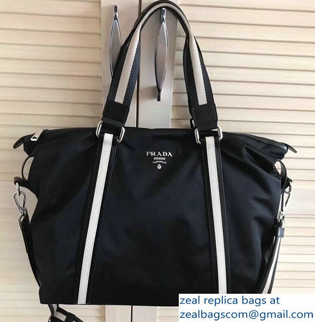 Prada Nylon Tote Bag va2096 Black - Click Image to Close