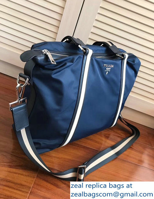 Prada Nylon Tote Bag va2096 Blue