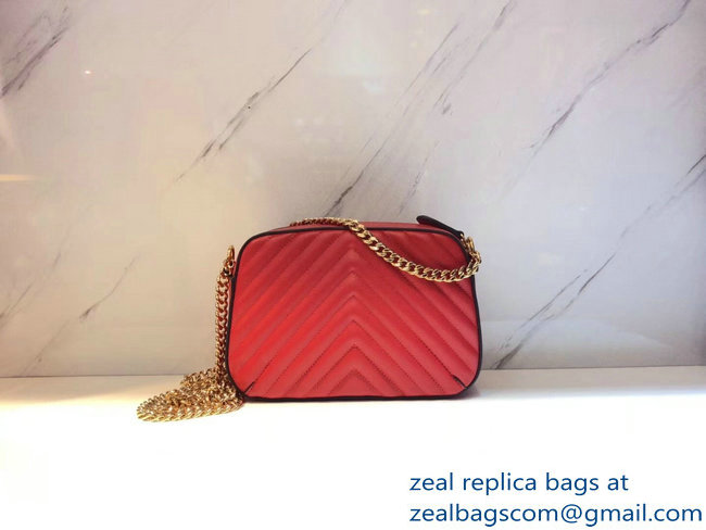 Stella Mccartney Quilted Stella Star Shoulder Bag Red 2018 - Click Image to Close