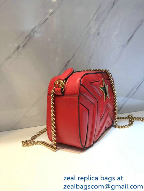 Stella Mccartney Quilted Stella Star Shoulder Bag Red 2018 - Click Image to Close