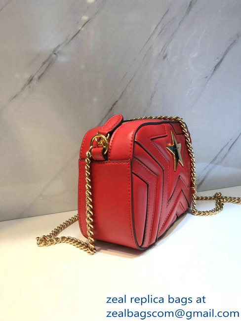 Stella Mccartney Quilted Stella Star Shoulder Bag Red 2018