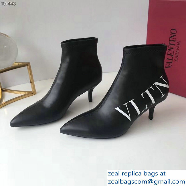 Valentino Heel 5cm VLTN Ankle Boots Black 2018