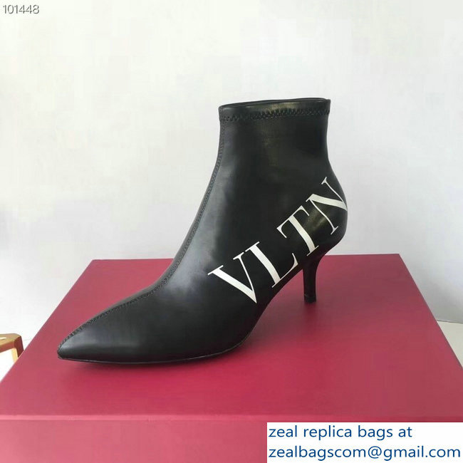 Valentino Heel 5cm VLTN Ankle Boots Black 2018