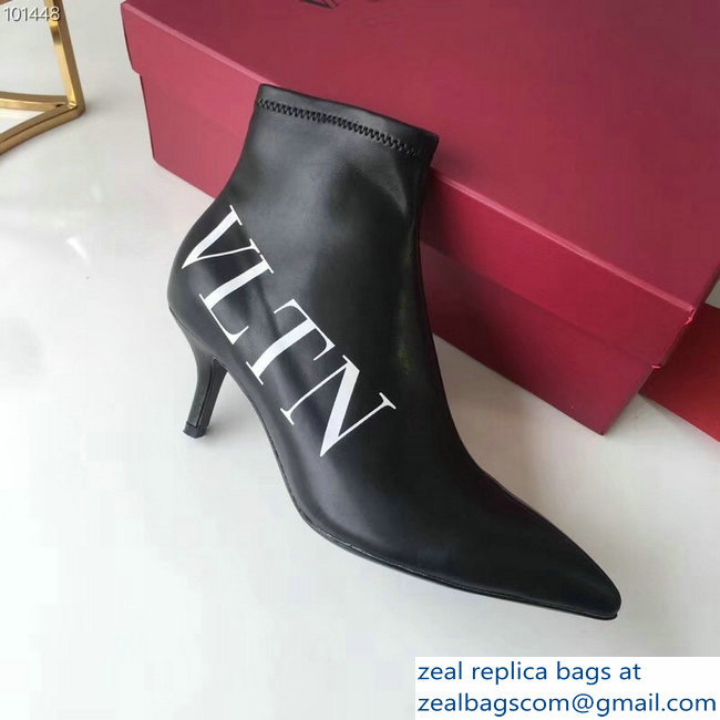 Valentino Heel 5cm VLTN Ankle Boots Black 2018