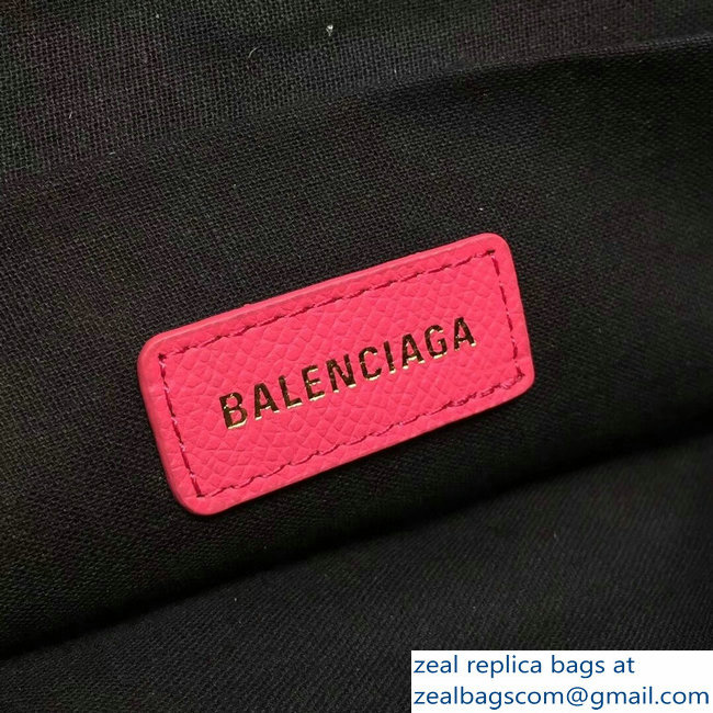 Balenciag Front Logo Ville Pouch Clutch Bag Pink 2018