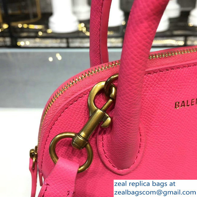 Balenciag Front Logo Ville Top Handle Mini Bag Pink 2018 - Click Image to Close