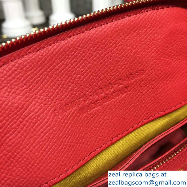 Balenciag Front Logo Ville Top Handle Mini Bag Red 2018