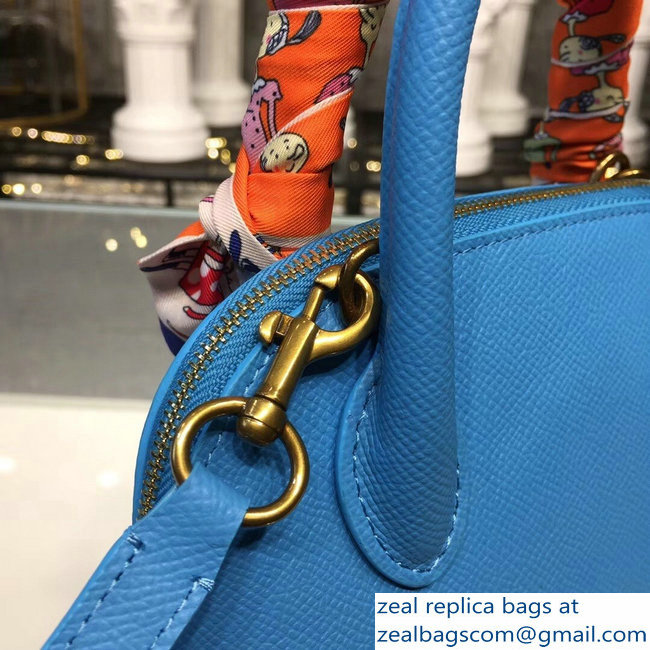Balenciag Front Logo Ville Top Handle Mini Bag Sky Blue 2018