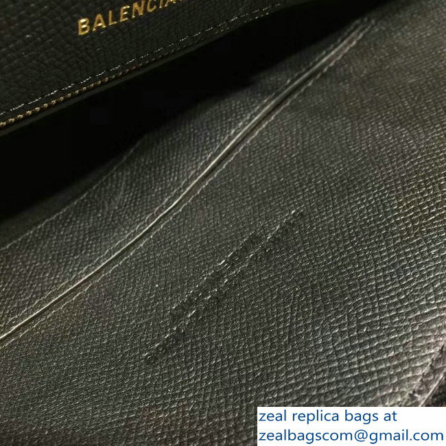 Balenciag Front Logo Ville Top Handle Small Bag Black 2018