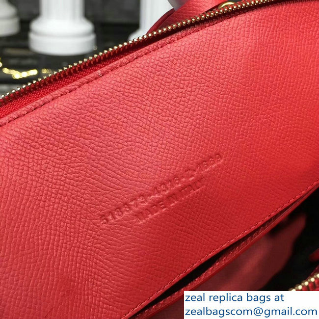 Balenciag Front Logo Ville Top Handle Small Bag Red 2018
