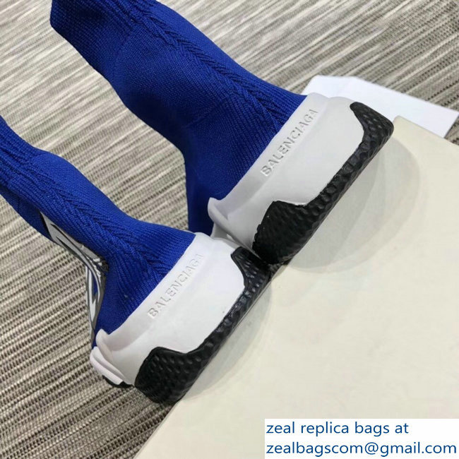 Balenciaga Knit Sock Speed Trainers Lovers Sneakers Europe Blue 2018