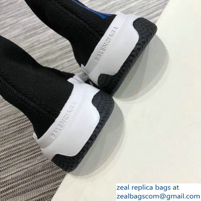 Balenciaga Knit Sock Speed Trainers Lovers Sneakers Power of Dreams Black 2018 - Click Image to Close