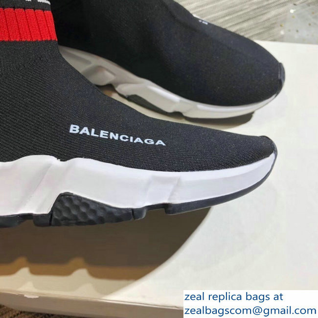Balenciaga Knit Sock Speed Trainers Lovers Sneakers Vements Black 2018