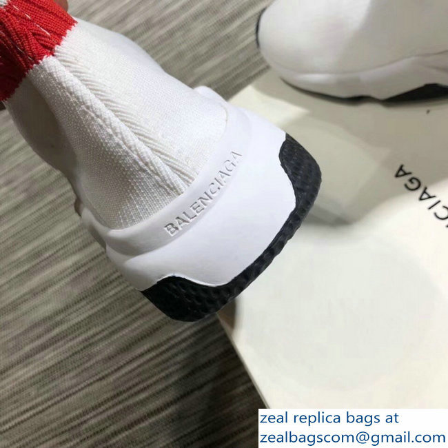 Balenciaga Knit Sock Speed Trainers Lovers Sneakers Vements White 2018