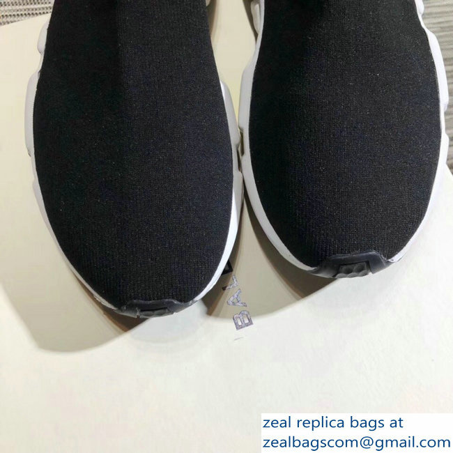 Balenciaga Knit Sock Speed Trainers Lovers Sneakers Yellow BB Black 2018 - Click Image to Close