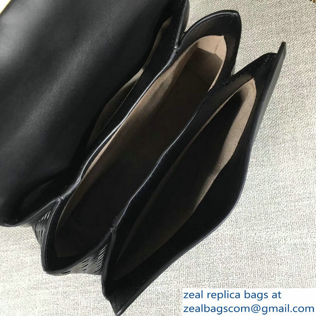 Bottega Veneta Calf Piazza Bag Black 2018 - Click Image to Close