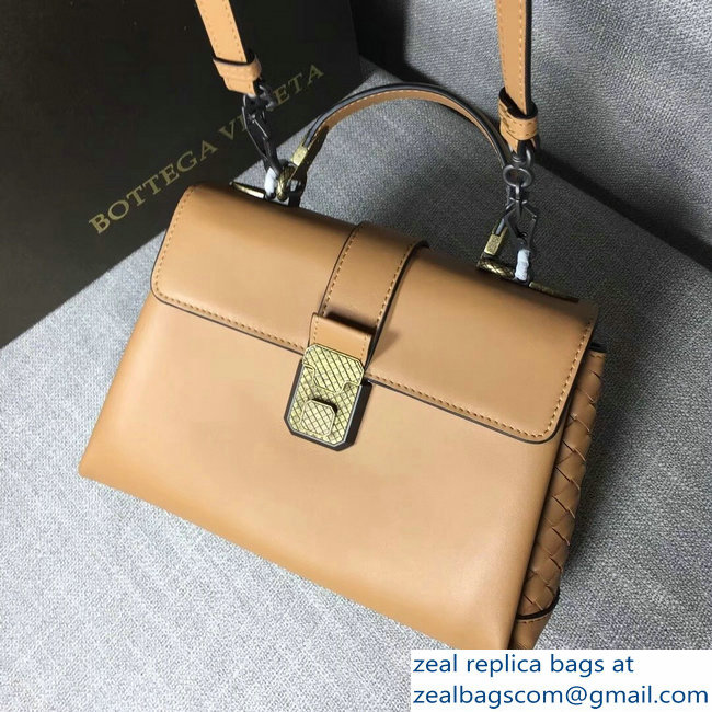 Bottega Veneta Calf Piazza Bag Brown 2018 - Click Image to Close