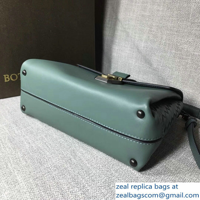 Bottega Veneta Calf Piazza Bag Cyan 2018