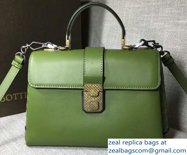 Bottega Veneta Calf Piazza Bag Green 2018