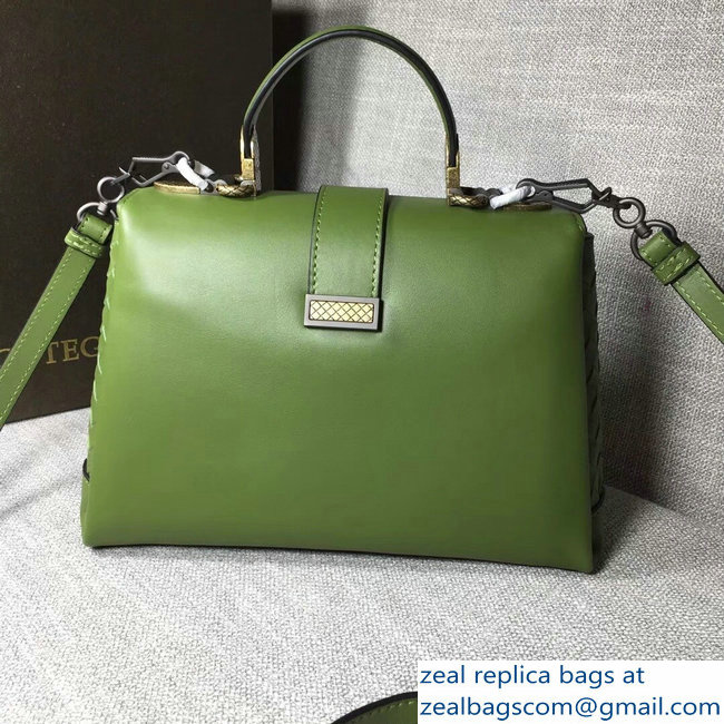 Bottega Veneta Calf Piazza Bag Green 2018